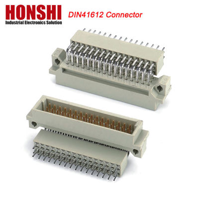 DIN 41612 চার সারি ইনলাইন 128 পিন DIN41612 সংযোগকারী ব্রাস PCB বর্তমান অ্যাপ্লিকেশন