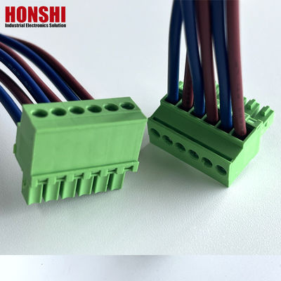 3.5 মিমি মহিলা প্লাগযোগ্য টার্মিনাল ব্লক তারের এবং তারের সমাবেশ প্রস্তুতকারক তারের শেল