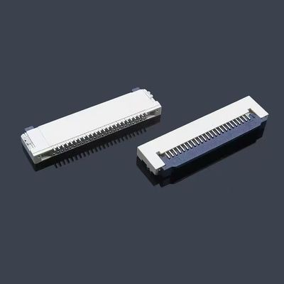 1.25mm FFC/FPC ক্যাবল Zif Socket Connector Side Contact With Lock 8 10 18 30 পিন ডান কোণ টাইপ