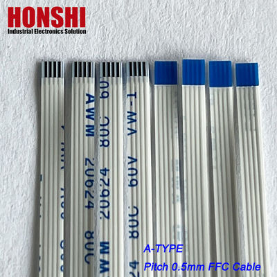 1.25mm FFC/FPC ক্যাবল Zif Socket Connector Side Contact With Lock 8 10 18 30 পিন ডান কোণ টাইপ