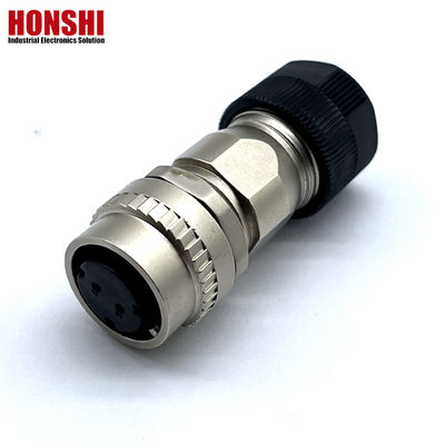 ডিডিকে সিএম 10 সিরিজ জলরোধী পুরুষ মহিলা সংযোগকারী জিংক খাদ শেল সহ 2 পিন / 10 পিন তামার টার্মিনাল এবং টেকসই নকশা