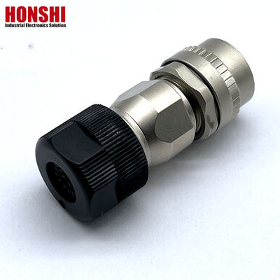 ডিডিকে সিএম 10 সিরিজ জলরোধী পুরুষ মহিলা সংযোগকারী জিংক খাদ শেল সহ 2 পিন / 10 পিন তামার টার্মিনাল এবং টেকসই নকশা