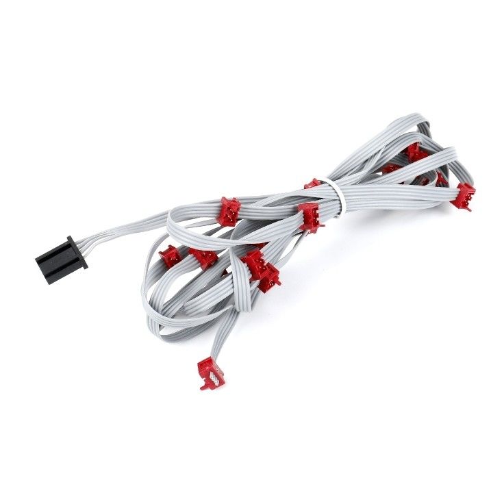 পিভিসি পলিস্টার 28AWG ফ্ল্যাট ক্যাবল 1.27 মিমি মাইক্রো সংযোগকারী 8 পিন আইডিসি ক্যাবল