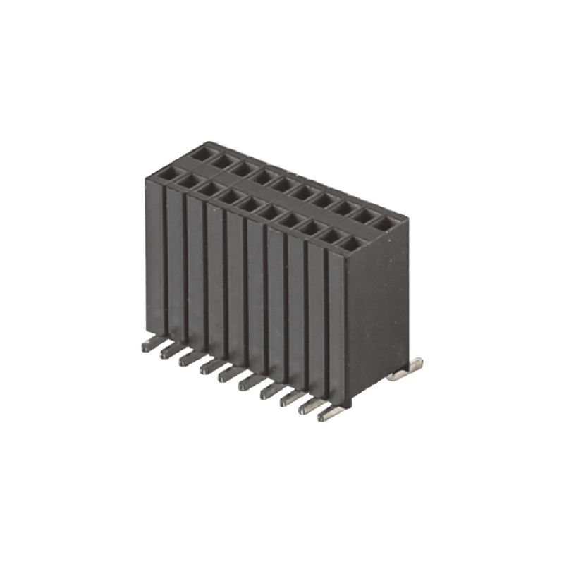1.27x2.54mm H8.5mm মহিলা বোর্ড থেকে বোর্ড পাওয়ার সংযোগকারী এসএমটি টাইপ 100 পিন সংযোগকারী