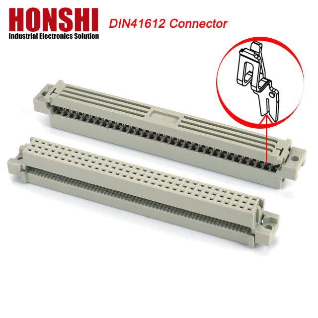 2.54mm Euro DIN 41612 সংযোগকারী মহিলা আইডিসি টাইপ 3row 64P 96P PCB বোর্ডের জন্য সংযোগকারী
