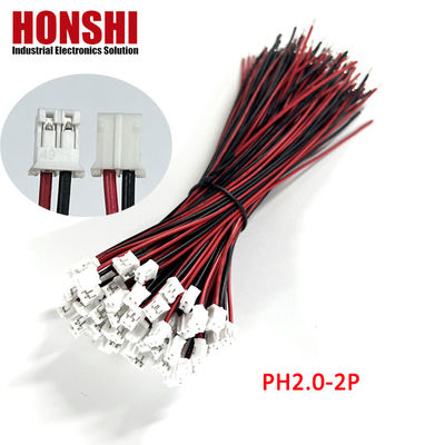 কাস্টম ইলেকট্রিকাল ওয়্যারিং হার্ন UL1007 24Awg JST PH2.0 সংযোগকারী