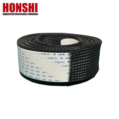 কাস্টমাইজড ফ্ল্যাট এফএফসি রিবন ক্যাবল UL20624 80c 60v 40 পিন এফপিসি ক্যাবল অটোমোবাইলের জন্য