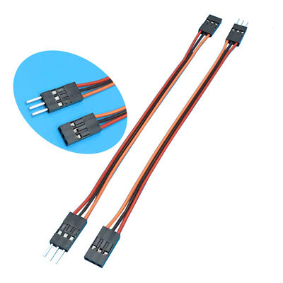 24AWG 3 পিন ডুপন্ট ইলেকট্রনিক ওয়্যার হারনেস মহিলা এবং পুরুষ 2.54 মিমি সংযোগকারী সহ