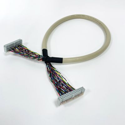 UL20706 আইডিসি গোলাকার ক্যাবল 34pin 40pin পিচ 2.54mm আইডিসি সংযোগকারী ইলেকট্রনিক জন্য
