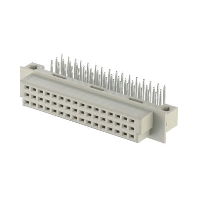 48 পিন Din 41612 সংযোগকারী 2.54mm ডান কোণ মহিলা সংযোগকারী গর্ত মাধ্যমে 3 * 16 পিন