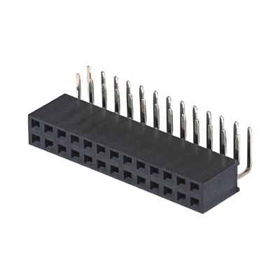 2.0mm H4.3 4.6mm মহিলা পিন হেডার সংযোগকারী ডান কোণ 90 ডিগ্রী 2x2 2x40pin