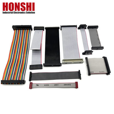 আইডিসি রিবন ফ্ল্যাট ক্যাবল সমন্বয় UL2651 28AWG টিনযুক্ত তামার তারের কন্ডাক্টর সহ